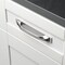 Gliderite Hardware 7-1/4 in. Satin Nickel Squared Back Plate 5-1/16 in. Center to Center - 7342-128-SN 7342-128-SN-1 - alternate 2